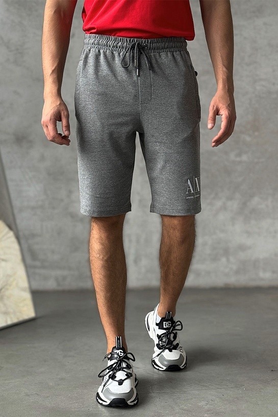 Мужские серые шорты Armani Exchange