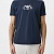 Синяя футболка Emporio Armani Milano logo-print