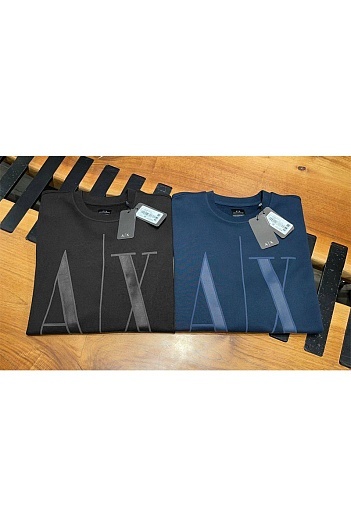 Мужской чёрный свитшот Armani Exchange   