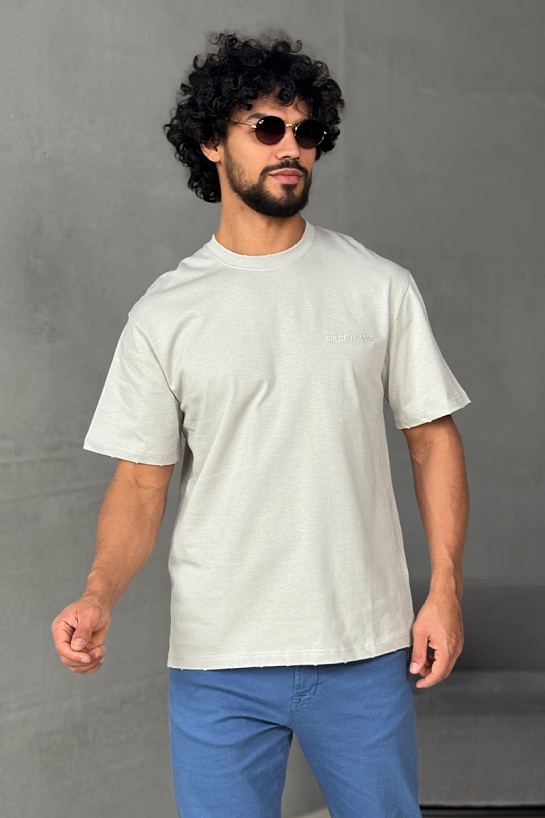 Мужская серая футболка Golden Goose