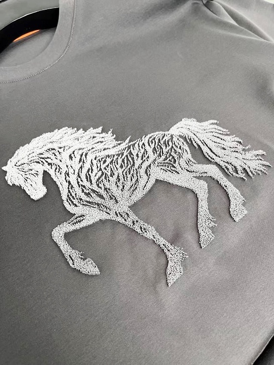 Мужская футболка Hermes horse logo - Grey