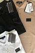 Мужское чёрное поло Armani Exchange rubber logo