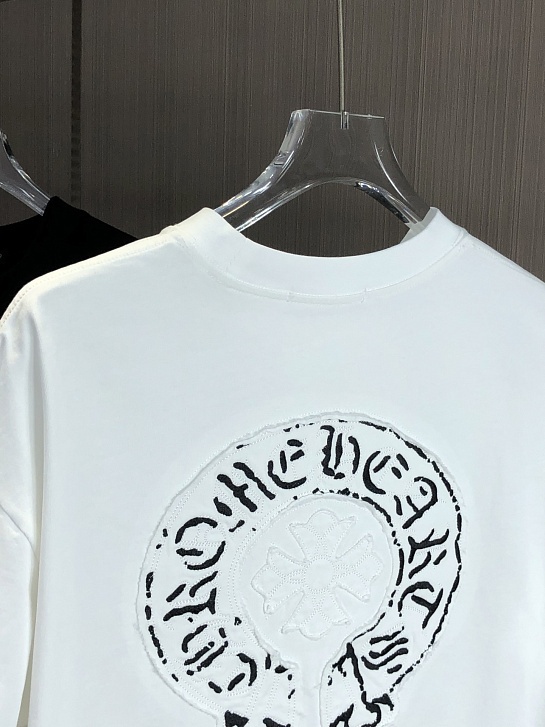 Белая оверсайз футболка Chrome Hearts Premium