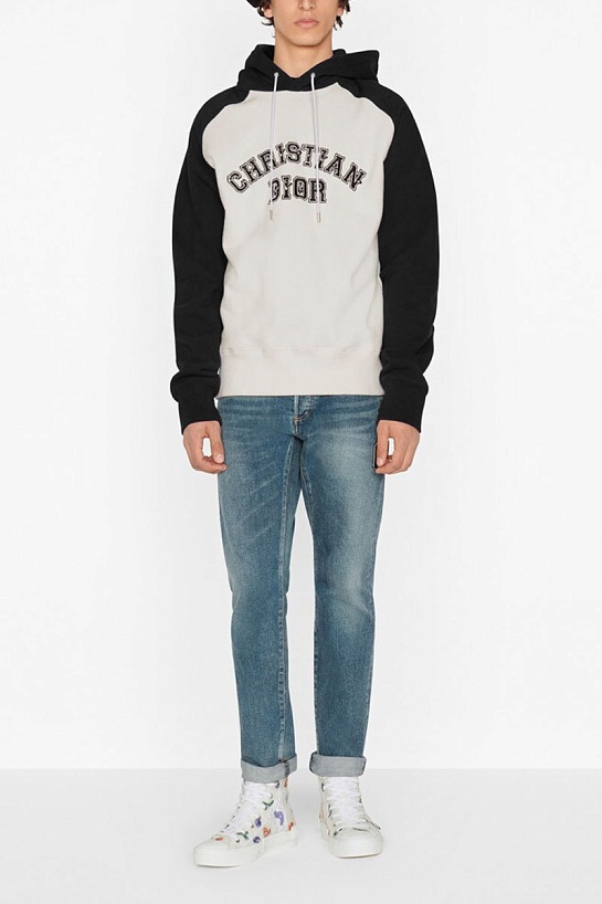 Мужское худи Dior x Kenny Scharf Crossover colorblock