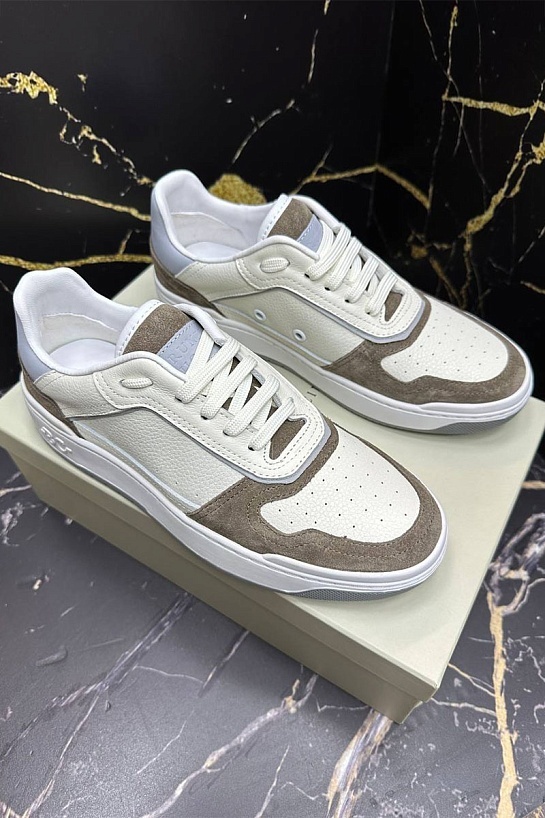 Мужские комбинированные кроссовки Brunello Cucinelli