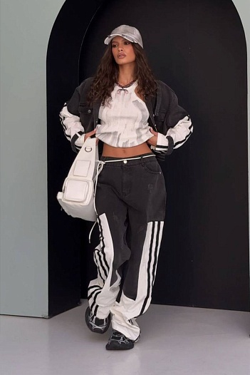 Женский комбинированный костюм Balenciaga   