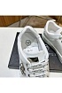 Мужские кожаные кроссовки Philipp Plein белого цвета