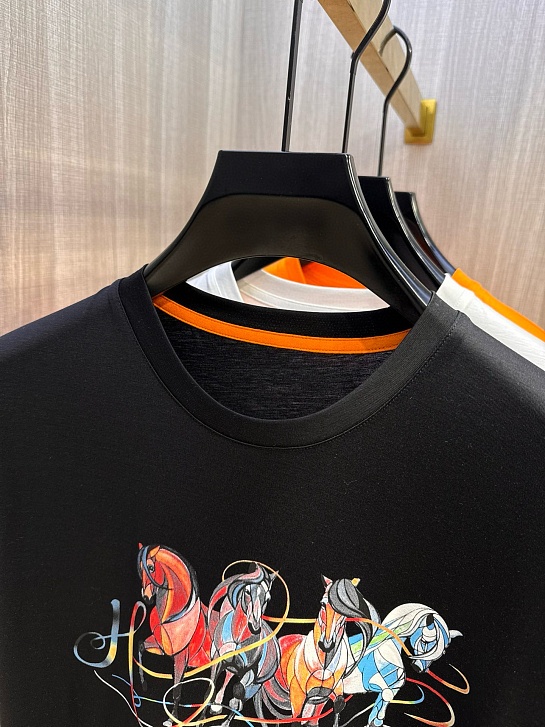 Футболка белого цвета Hermes Premium