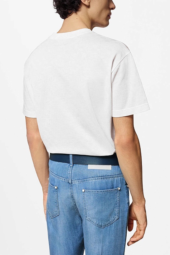 Белая оверсайз футболка Louis Vuitton