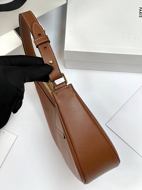 Женская сумка Celine Ava Tromphe Premium 24.5x17x9 см - Brown