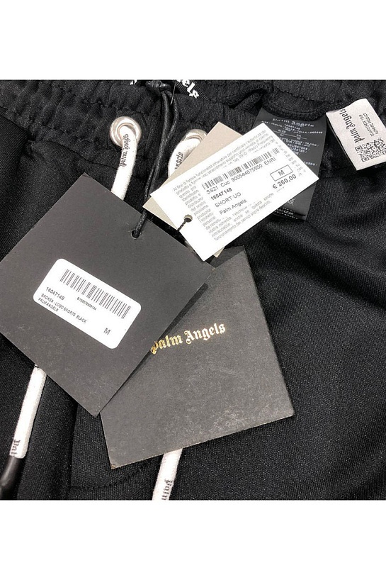 Мужские шорты Palm Angels "Broken Logo" - Black