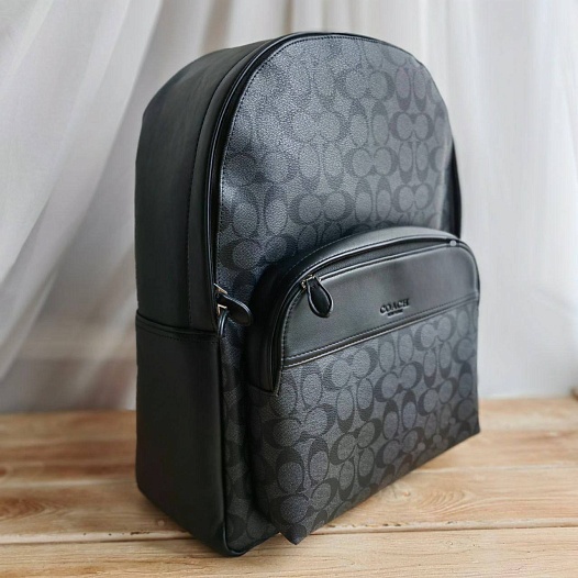 Кожаный рюкзак Coach monogram 39x30 см   