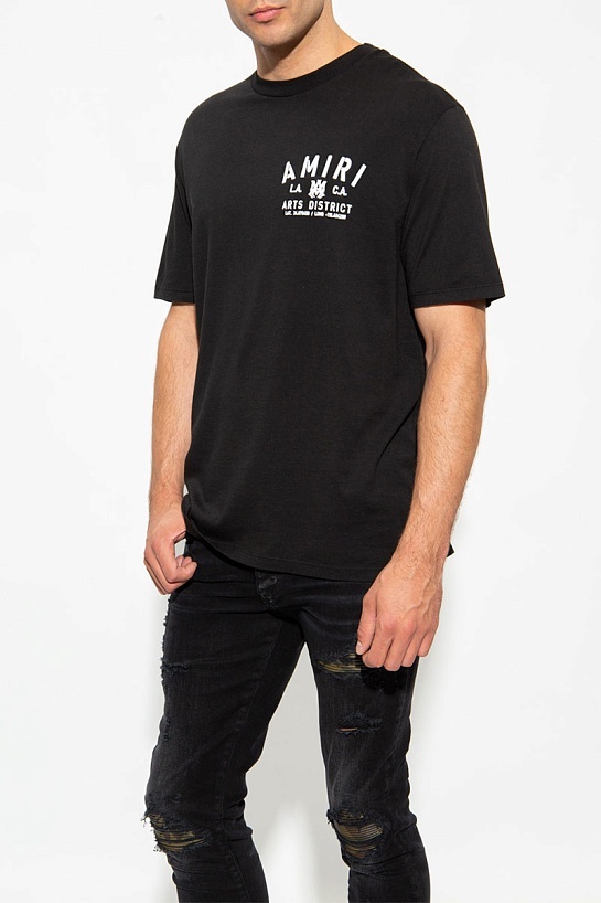 Футболка чёрного цвета Amiri logo-print