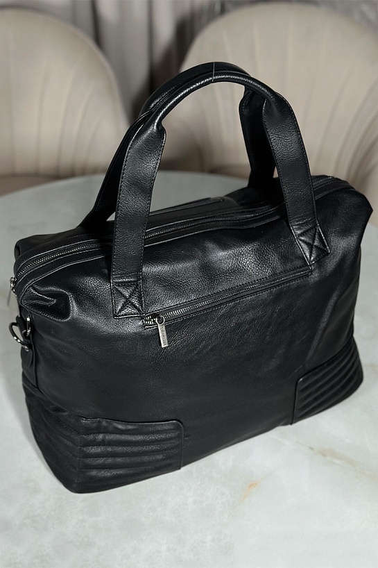 Чёрная дорожная сумка Dirk Bikkembergs 39x51x23 см