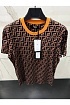 Мужская футболка Fendi Double F - Brown
