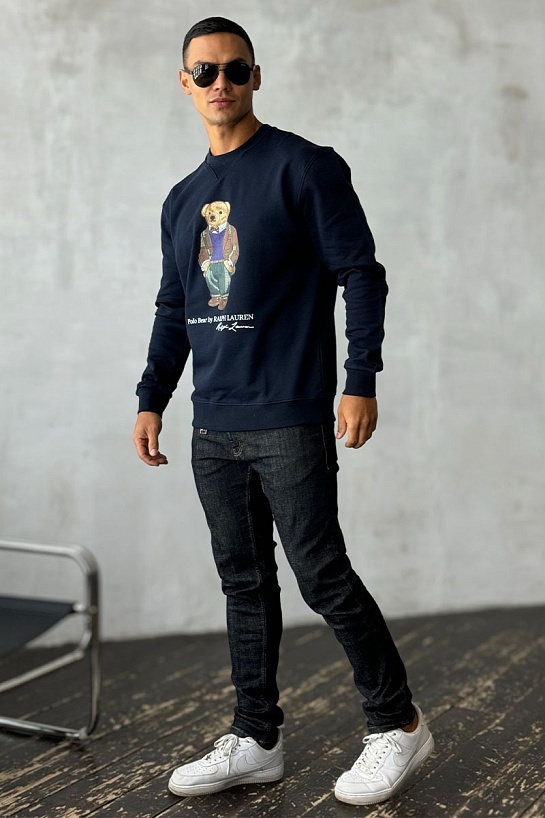 Тёмно-синий свитшот Роlо Ralрh Lаurеn "Bear"