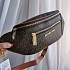 Кожаная поясная сумка Michael Kors Mott 33x16 см - Brown
