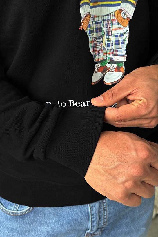 Чёрный свитшот Роlо Ralрh Lаurеn "Bear"
