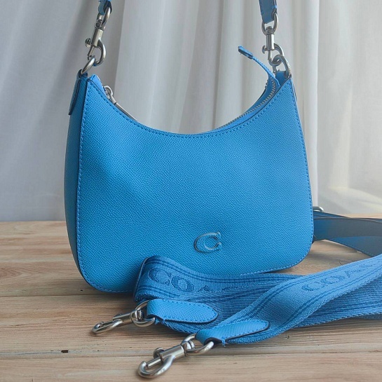 Женская кожаная сумка-хобо Coach 22x14 см (3 расцветки)