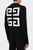 Чёрный свитер Givenchy 4G Logo-Intarsia