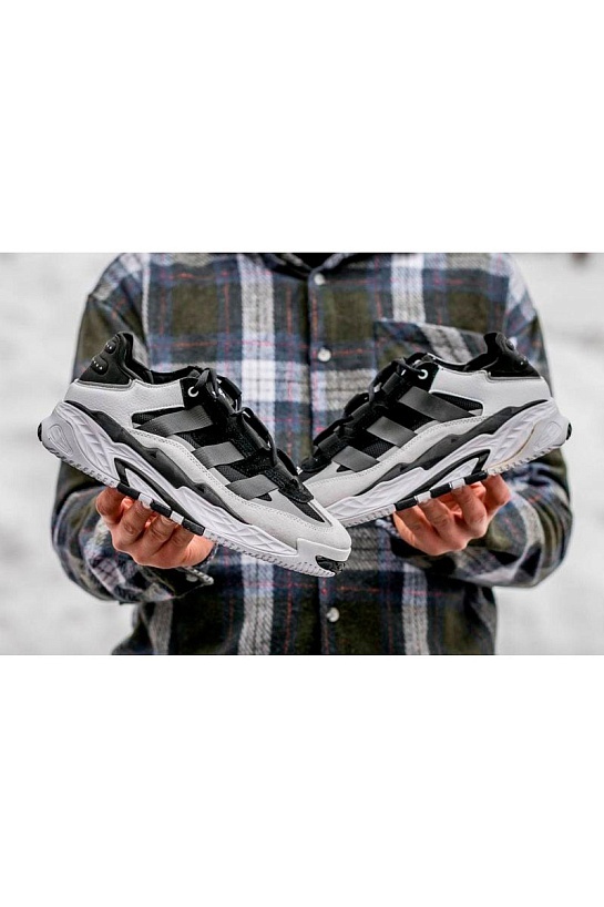 Кроссовки Adidas Niteball - Black / White / Grey