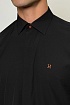 Мужская рубашка Hermes H embroidered - Black