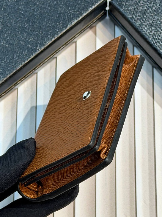 Кожаный кошелёк Montblanc Continental Sartorial premium 12x9.5x2 см