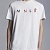 Мужская белая футболка Moncler colorful logo patch