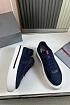 Комбинированные кроссовки Prada logo-stripe - Navy
