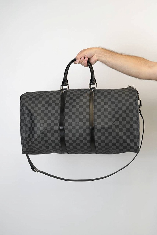 Дорожная сумка Louis Vuitton Keepall Damier Graphite 55x30 см