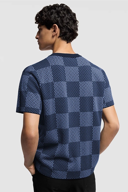 Оверсайз футболка Louis Vuitton Premium crystal logo-patch