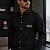 Классическая рубашка Versace Jeans Couture embroidered logo - Black