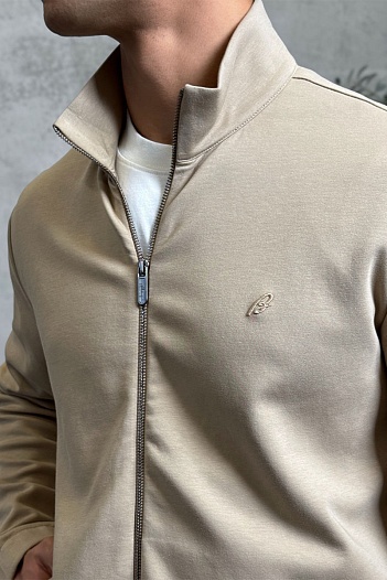 Бежевый спортивный костюм Brioni B-еmbroidery   