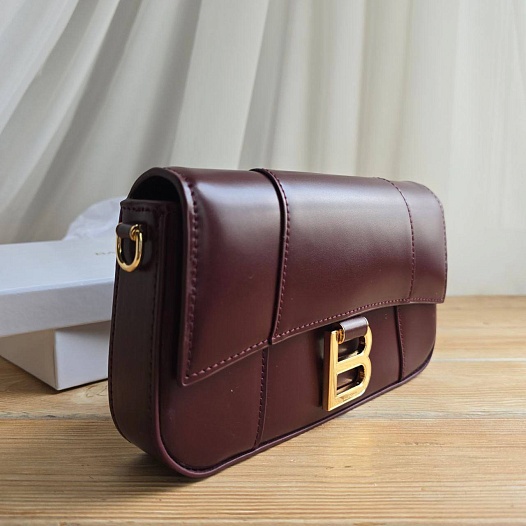 Кожаная сумка Balenciaga Hourglass 22x13 см   