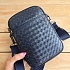 Кожаная сумка Bottega Veneta Intrecciato crossbody 20x14 - Navy