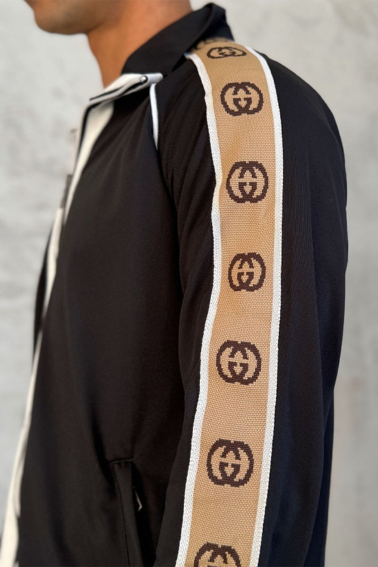 Мужской костюм Gucci Technical taped logo - Black