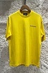 Жёлтая оверсайз футболка Balenciaga Medium Fit Vintage
