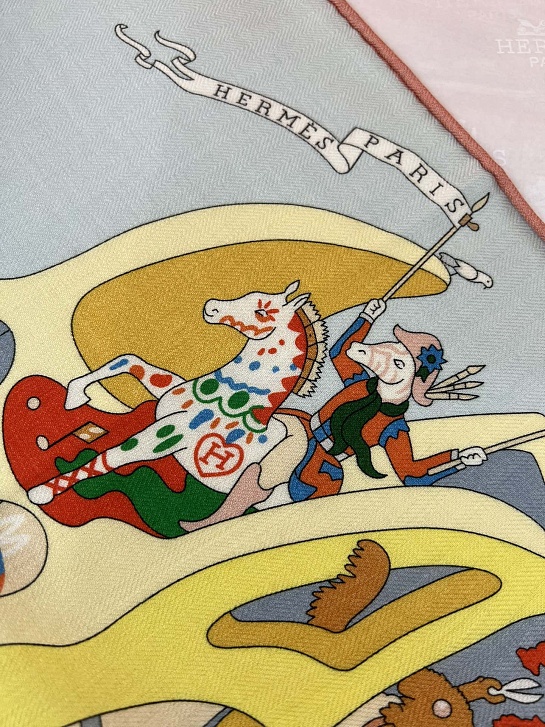 Платок Hermes Academia Hippica premium 140x140 см