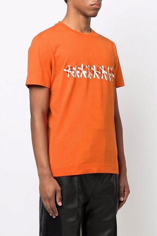 Оранжевая оверсайз футболка Givenchy x Chito