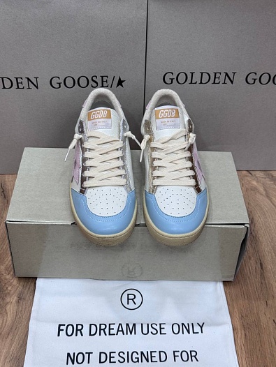 Женские кожаные кроссовки Golden Goose Ball Star premium   