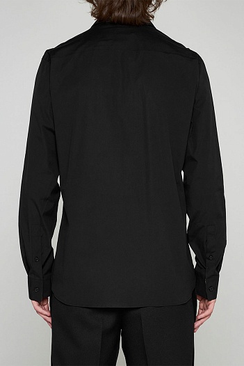 Мужская рубашка Burberry logo-embroidered - Black   