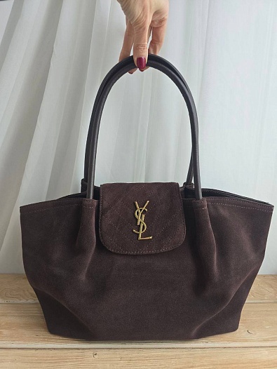 Замшевая сумка Yves Saint Laurent Le 5 a 7 40x22   