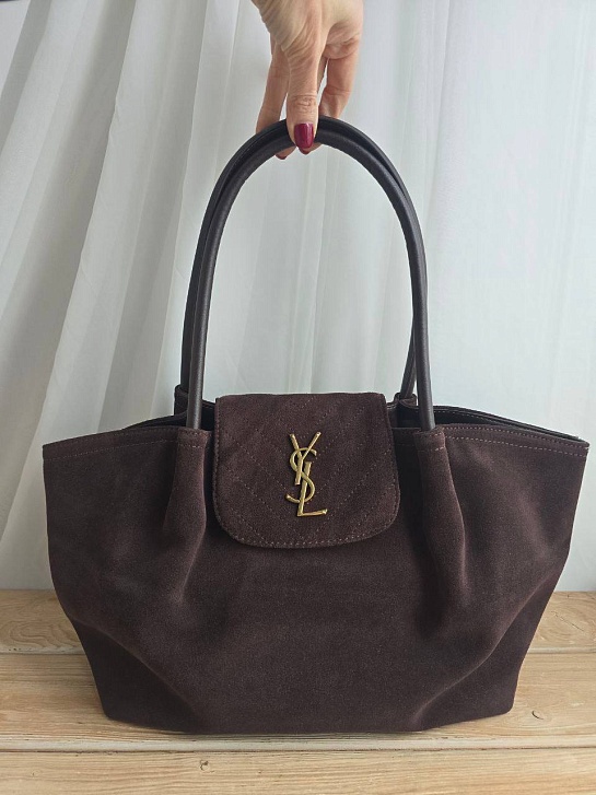 Замшевая сумка Yves Saint Laurent Le 5 a 7 40x22