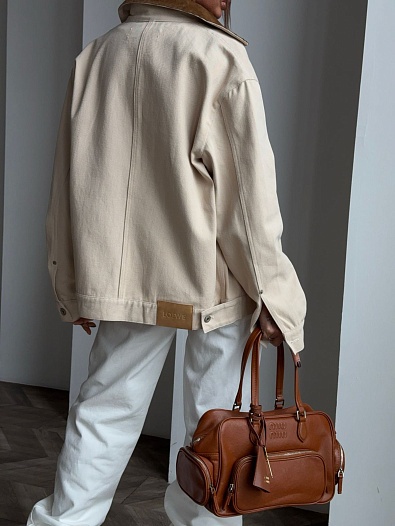 Женская бежевая ветровка Loewe   