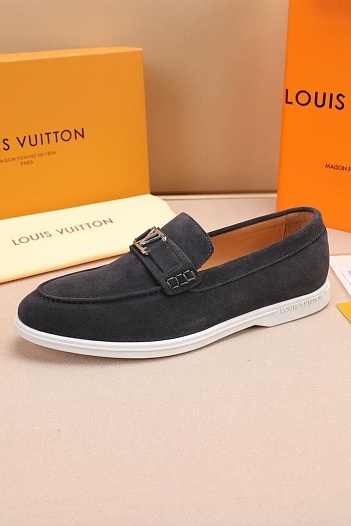 Мужские замшевые лоферы Louis Vuitton Estate   