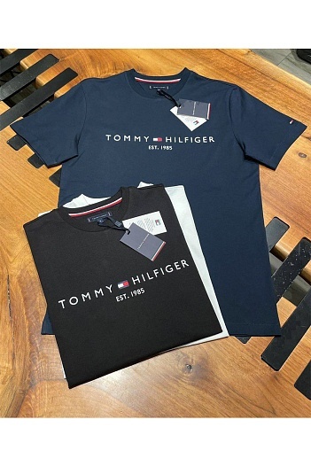 Футболка белого цвета Tommy Hilfiger Core Logo   