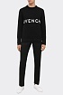 Чёрный свитер Givenchy 4G Logo-Intarsia