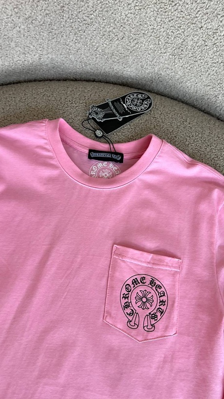 Женский розовый свитшот Chrome Hearts