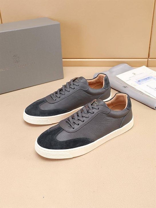 Комбинированные кроссовки Brunello Cucinelli low-top - Grey