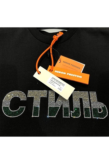 Оверсайз футболка Heron Preston со стразами СТИЛЬ   